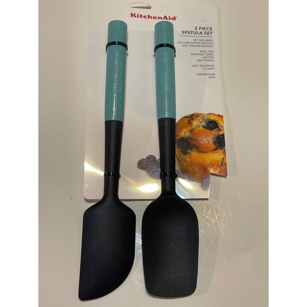 KITCHENAID  AQUA SPATULA'S Model #KQ4370HAQA VHTF  2Pc. Tool Set‎ NEW!